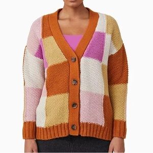 BRAND NEW Cotton On Patchwork Cardigan in Size Small